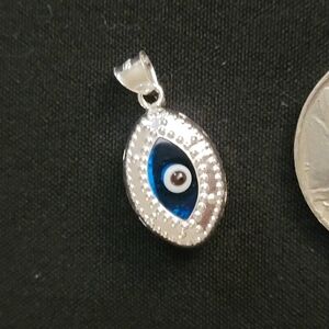 Silver Evil Eye Pendant